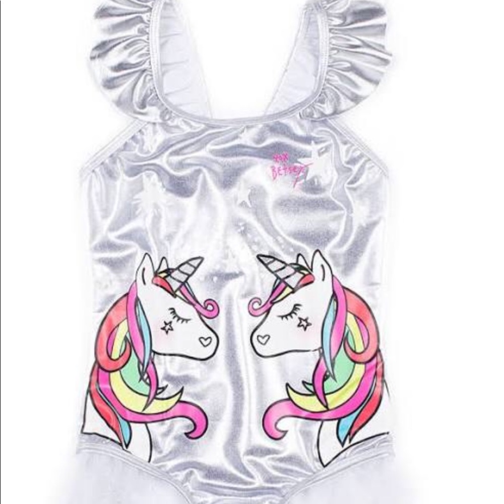 Betsey Johnson Girl's Unicorn One-Piece Swimsuit